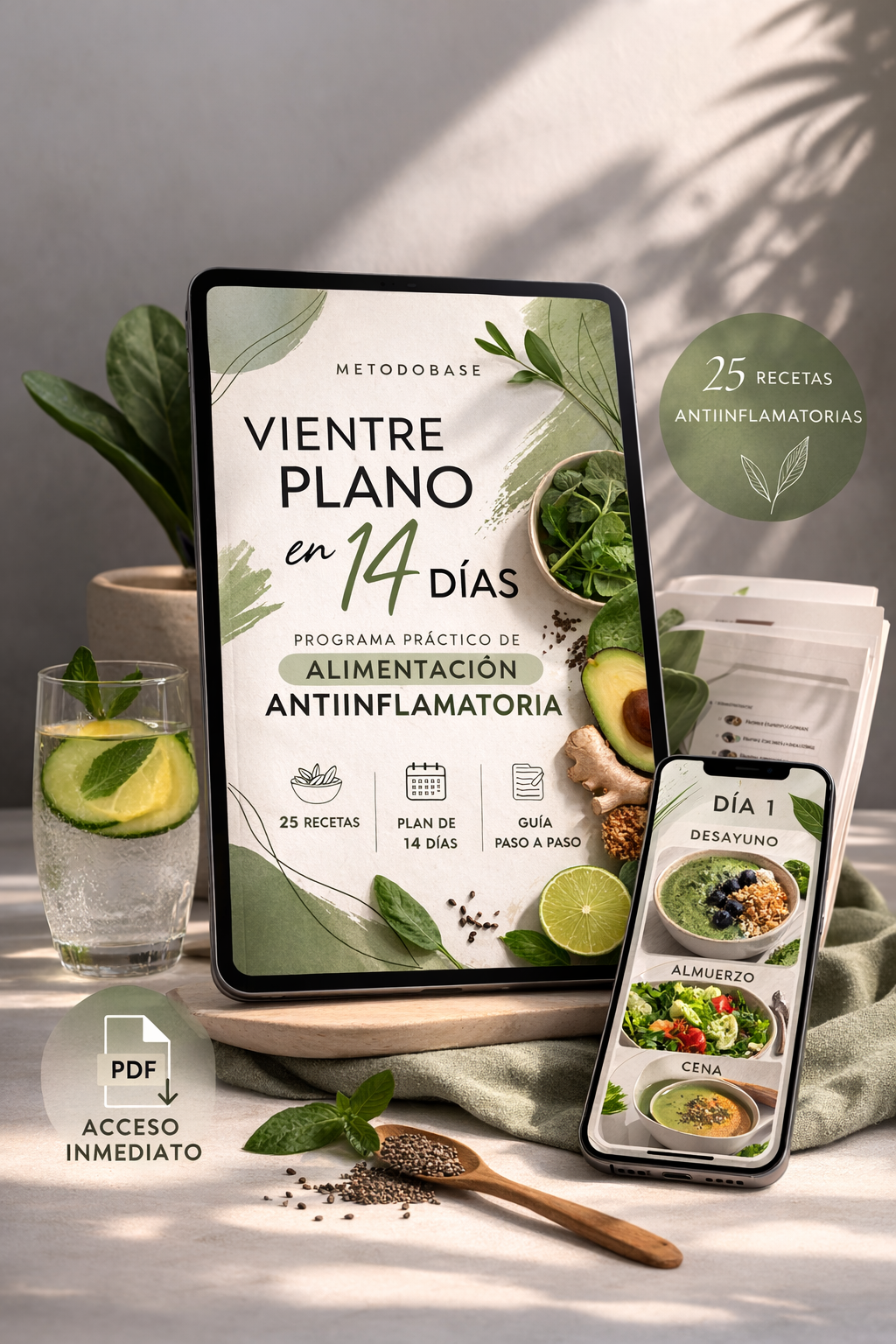 Vientre Plano en 14 Días – Programa Antiinflamatorio